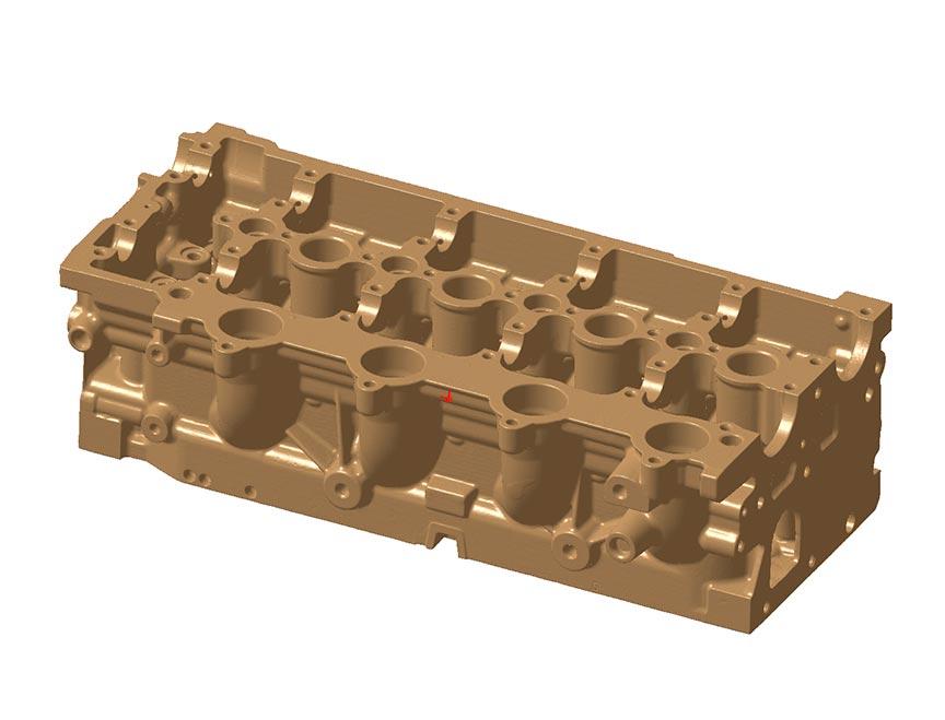 Core box for Peugeot V45 cylinder head